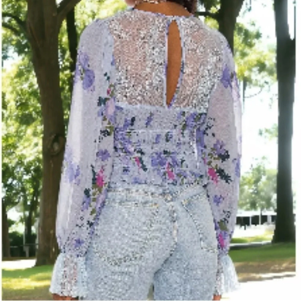 Free People Daphne Blouse, Excellent Condition, size M
